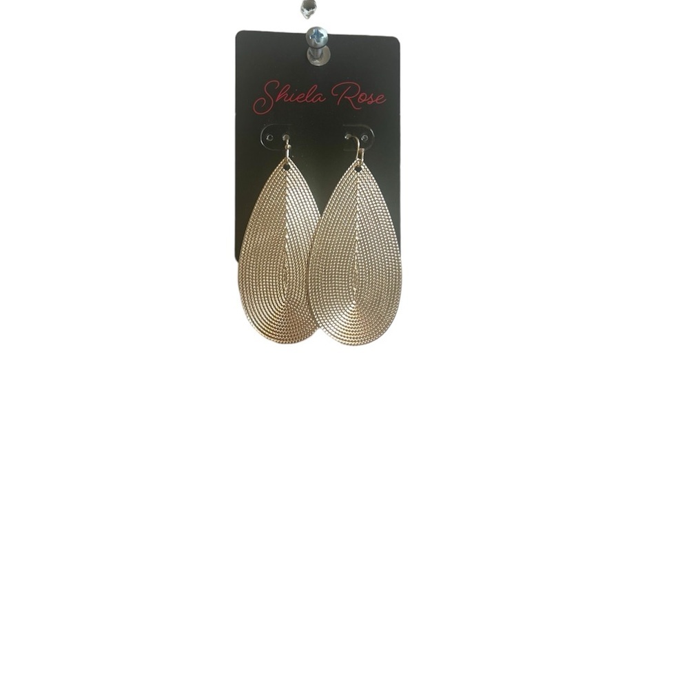 Sheila Rose/Nadine West Gold Earrings, New W/Tags.